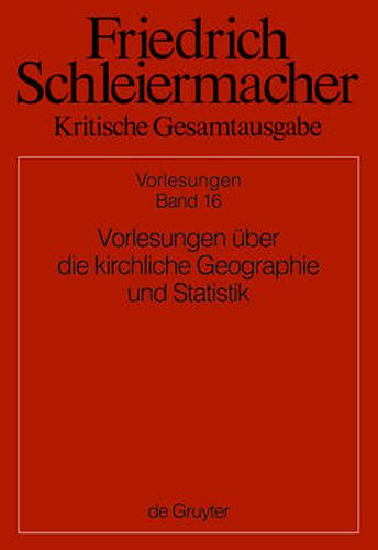 Cover image for Vorlesungen uber die kirchliche Geographie und Statistik