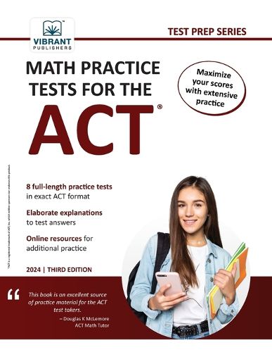 Cover image for Math Practice Tests for the ACT