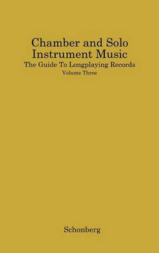 Cover image for Chamber and Solo Instrument Music