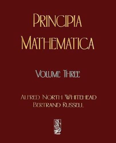 Cover image for Principia Mathematica - Volume Three