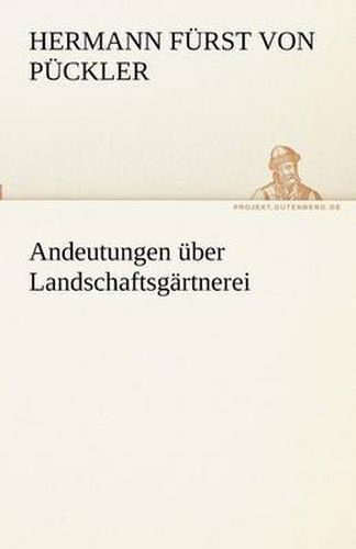 Cover image for Andeutungen Uber Landschaftsgartnerei
