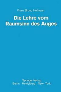 Cover image for Die Lehre vom Raumsinn des Auges