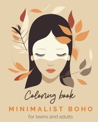 Cover image for Minimalist Boho Coloring Book for Teens and Adults