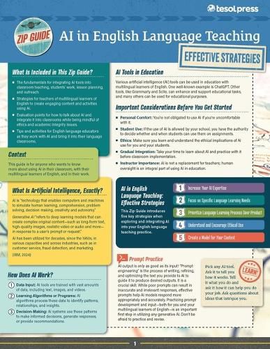 Cover image for TESOL Zip Guide: AI in English Language Teaching