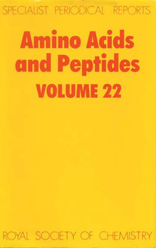 Cover image for Amino Acids and Peptides: Volume 22
