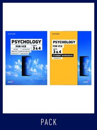 Cover image for Psychology for VCE Unit 3 & 4 Student pack (SB+SW)