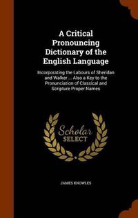 Cover image for A Critical Pronouncing Dictionary of the English Language: Incorporating the Labours of Sheridan and Walker ... Also a Key to the Pronunciation of Classical and Scripture Proper Names