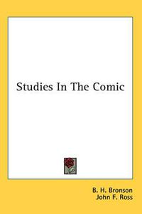 Cover image for Studies in the Comic