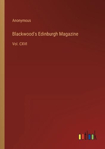 Cover image for Blackwood's Edinburgh Magazine