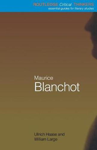 Cover image for Maurice Blanchot