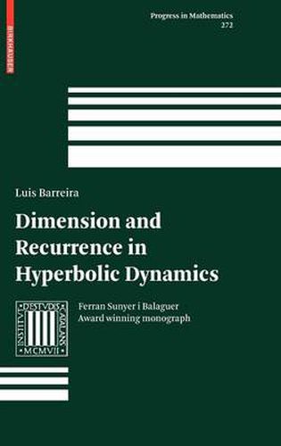 Cover image for Dimension and Recurrence in Hyperbolic Dynamics