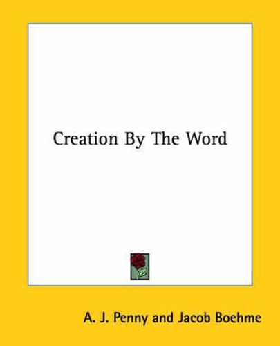 Cover image for Creation by the Word