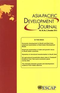 Cover image for Asia-Pacific Development Journal, December 2013, No. 2