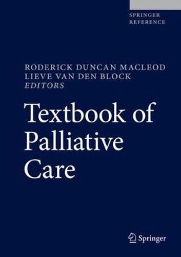 Cover image for Textbook of Palliative Care