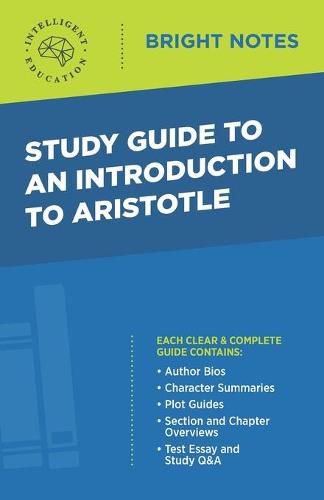 Cover image for Study Guide to an Introduction to Aristotle