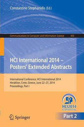 Cover image for HCI International 2014 - Posters' Extended Abstracts: International Conference, HCI International 2014, Heraklion, Crete, June 22-27, 2014. Proceedings, Part II