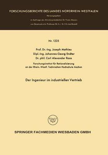 Cover image for Der Ingenieur Im Industriellen Vertrieb