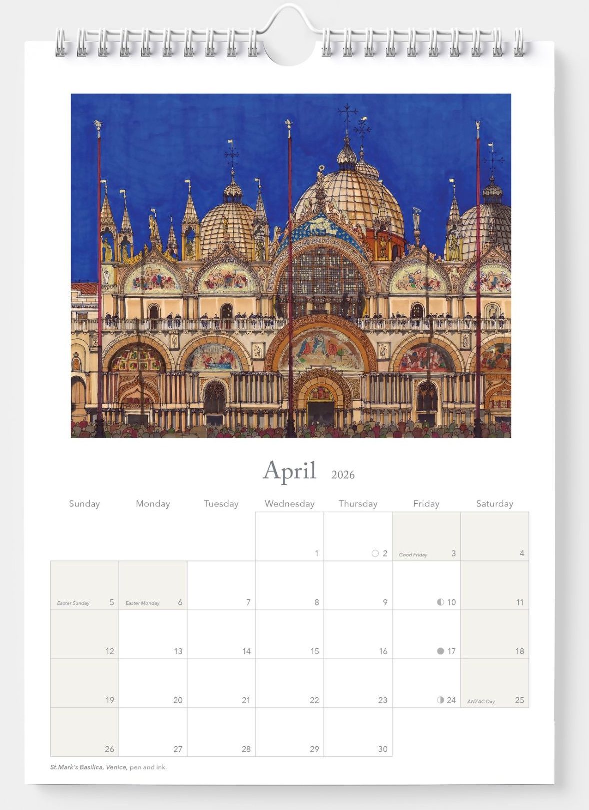 Desmond Freeman 2026 Wall Calendar
