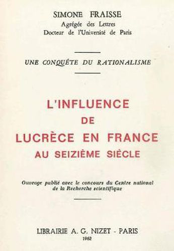 Cover image for L' Influence de Lucrece En France Au XVI Siecle