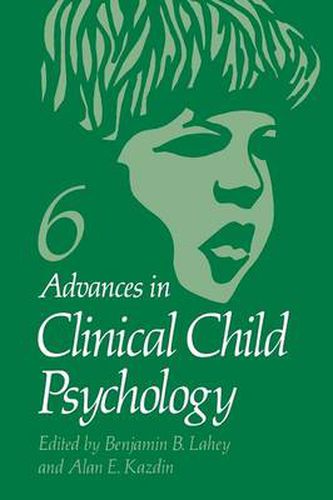 Cover image for Advances in Clinical Child Psychology