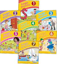 Cover image for Finger Phonics Books 1-7: in Precursive Letters (British English edition)