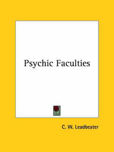 Cover image for Psychic Faculties