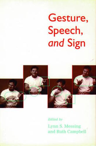 Cover image for Gesture, Speech and Sign