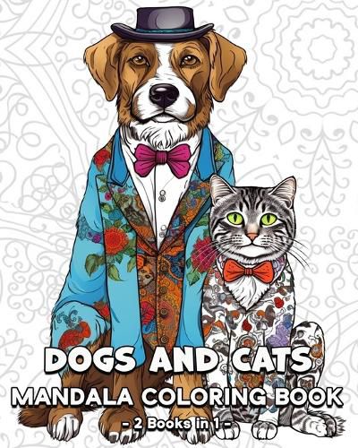 Cover image for Dogs and Cats Mandala Coloring Book