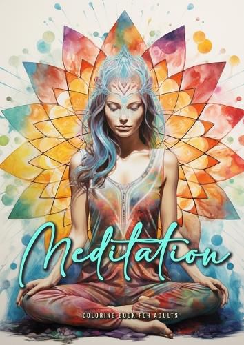 Cover image for Meditation Coloring Book for Adults