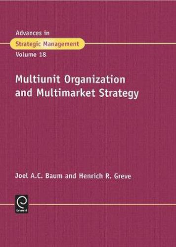 Cover image for Multiunit Organization and Multimarket Strategy