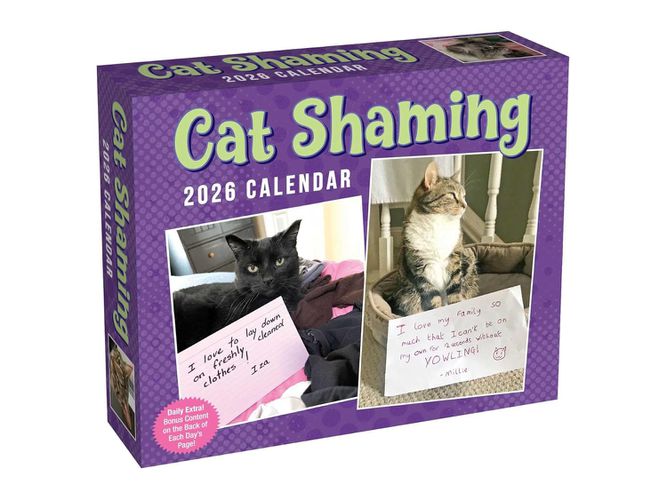 Cover image for Cat Shaming 2026 Day-to-Day Calendar