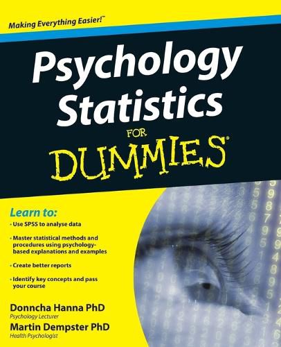 Cover image for Psychology Statistics For Dummies