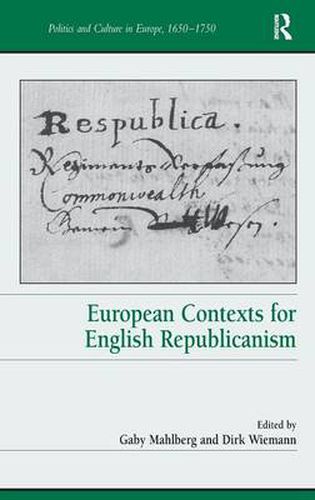 Cover image for European Contexts for English Republicanism