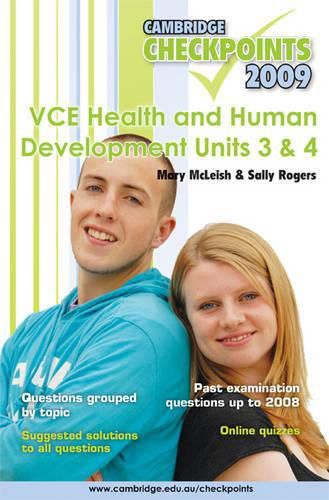 Cover image for Cambridge Checkpoints VCE Health and Human Development Units 3 and 4 2009