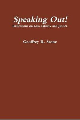 Cover image for Speaking Out! Reflections on Law, Liberty and Justice
