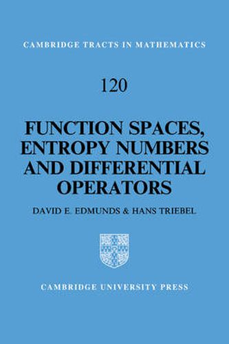 Cover image for Function Spaces, Entropy Numbers, Differential Operators