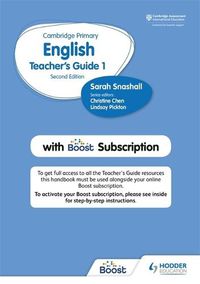 Cover image for Hodder Cambridge Primary English Teacher's Guide Stage 1 with Boost Subscription