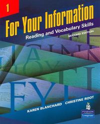 Cover image for For Your Information 1: Reading and Vocabulary Skills