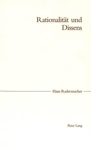 Cover image for Rationalitaet Und Dissens