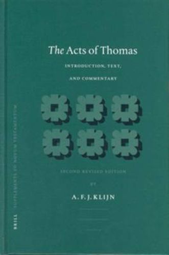 Cover image for The Acts of Thomas: Introduction, Text, and Commentary