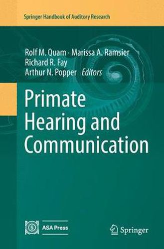 Cover image for Primate Hearing and Communication