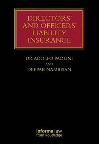 Cover image for Directors' and Officers' Liability Insurance