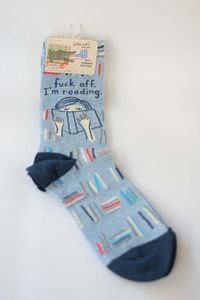Cover image for Fuck Off I'm Reading Crew Socks