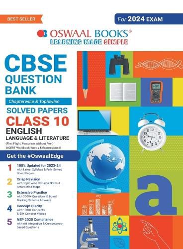 Cover image for Oswaal Cbse Chapterwise & Topicwise Question Bank Class 10 English Language & Literature Book (for 2022 Board Exams)