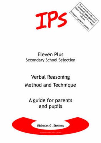 Cover image for Verbal Reasoning - Method and Technique: A Guide for Parents and Pupils