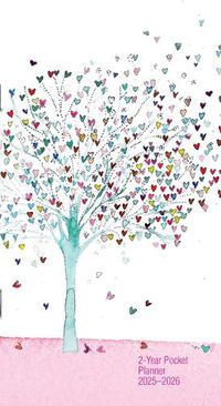 Cover image for 2025-26 Tree of Hearts 2-Year Pocket Planner (24-Month Calendar)
