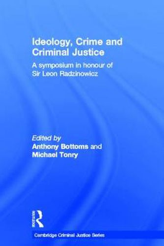 Cover image for Ideology, Crime and Criminal Justice