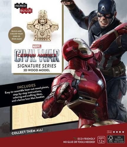 Incredibuilds: Marvel's Captain America: Civil War: Iron Man Signature Series 3D Wood Model