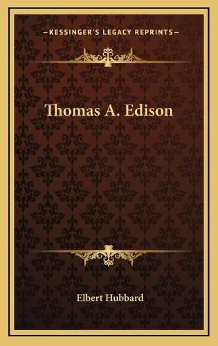 Cover image for Thomas A. Edison
