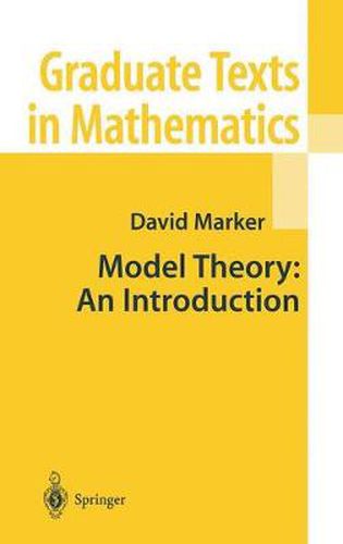 Cover image for Model Theory : An Introduction